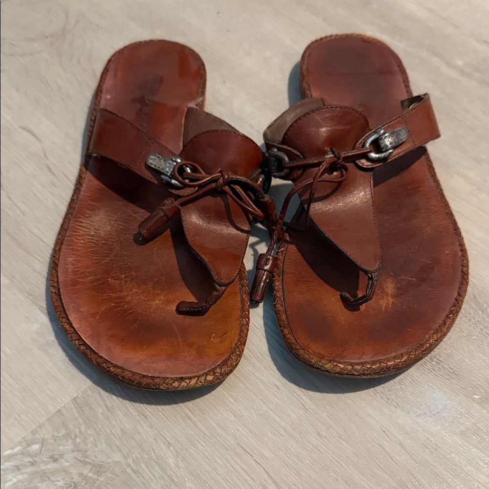 Cole Haan Brown Leather Sandals size 9 - Picture 7 of 10